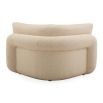 Boucle upholstered beige corner sofa piece