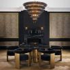 A luxury chandelier by Eichholtz with a tiered design