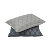 Chic grey beige patterned cushion