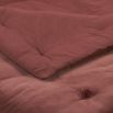 Luxurious red cotton velvet quilt