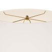 Galaxy marble lamp base with antique brass finished details