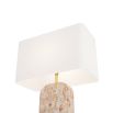 Mid-century arched lamp with antiqued brass finish