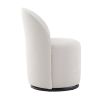 The Savoy Swivel Dining Chair combines luxurious curves and versatile design, effortlessly complementing any dining space with timeless elegance.