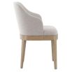 The Kingham Dining Chair features a solid oak frame, exposed seat, and luxurious linen upholstery, offering a timeless and elegant choice for everyday dining.