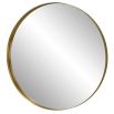 Large brass circular mirror