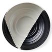 Sleek black and white design bowl