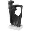 A beautiful cast iron sculpture with a bronze finish