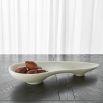 Long, organically shaped dish centrepiece