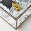 Floating Plane Coffee Table - Marble/Brass