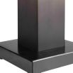 Rectangular black and bronze ombre steel lamp 