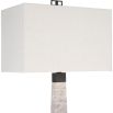 A stylish side lamp by Uttermost with a gorgeous grey marble finish and dark bronze finish