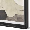 Matte print depicting elegance of woman's figure in black and neutral tones