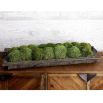 Faux moss tray centrepiece