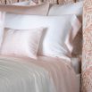 Delectably silky pink rattan flat sheet
