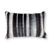 Luxury modern monochrome striped velvet cushion