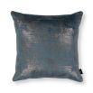 Luxurious dark blue foil printed velvet cushion