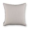Jacquard weave leaf designed indigo linen cushion