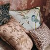 A stunning cushion by Romo with a nature-inspired illustration and gorgeous colour scheme