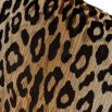 Cream cushion with black leopard design 