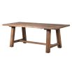 Wooden dining table with traditional style frame