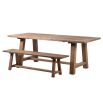 Wooden dining table with traditional style frame