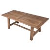 Wooden dining table with traditional style frame