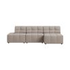 Quilted style upholstered right-hand facing sofa in a selection of fabrics