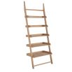 Oak, ladder-shaped shelves