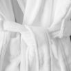 Luxury hotel velour white robe