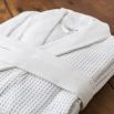 Luxury spa waffle design white robe