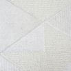 Grey wool rug with geometric design 
