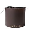Brown glass candle