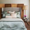 Luxury sage green silk pillowcase