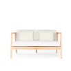A luxury love seat from Skyline Design with beautiful bespoke cushions