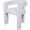 Ivory upholstered armchair