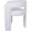 Ivory upholstered armchair