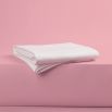 Luxury hotel soft and strong 400tc white flat sheet