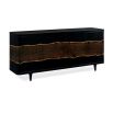 A sensational statement sideboard by Caracole featuring a slice of oak 