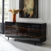 A sensational statement sideboard by Caracole featuring a slice of oak 