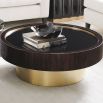 A luxury round cocktail table by Caracole 