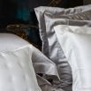 Silk, silver grey pillow case