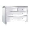 Sofia Plain Glass 2 Over 2 Chest