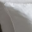 Lace Trim Pillowcases - White - Set of 2