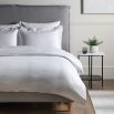 Single duvet cover with delicate neutral stripes