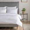 Lace Trim Duvet Set - White