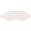 Pink and ivory stripe travel sleeping mask