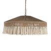 Beautiful bohemian ceiling light with cotton fringe. 