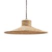 jute ceiling lamp with iron chain
