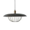 Striking large pendant light with a hammered effect shade