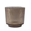 Sprayed glass candle holder